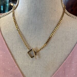 Gold Geometric Chain Necklace